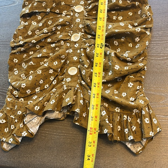 NWOT Zara Printed Dress With Draping Size S - Picture 10 of 11